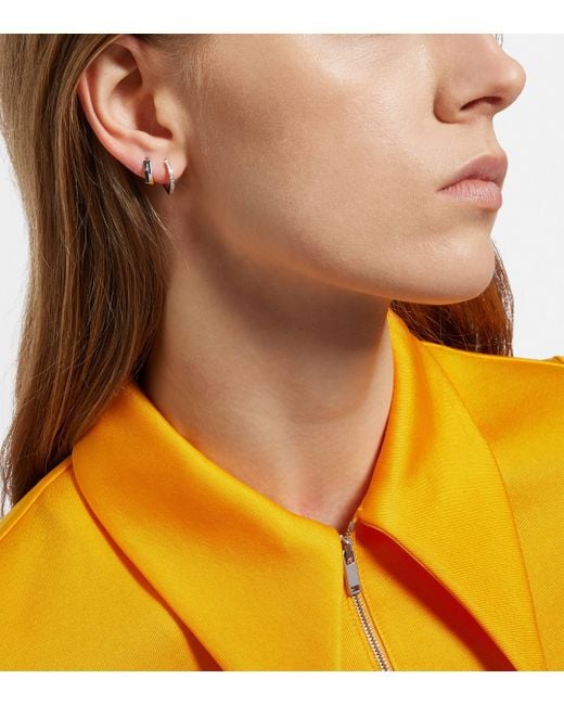 Repossi Antifer 2 Rows 18kt White Gold Single Earring