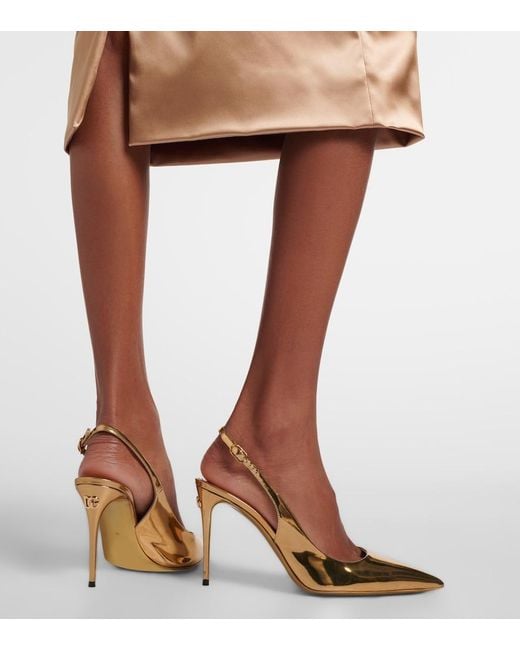 Dolce & Gabbana Metallic With Heel