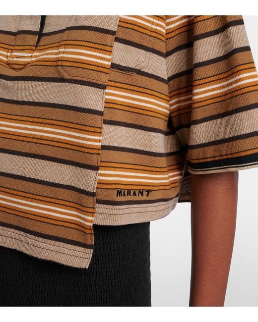 Isabel Marant Brown "Isalyne" Polo Shirt