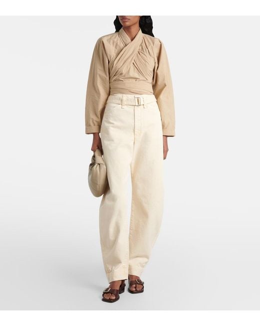 Lemaire Natural Belted Cotton Top