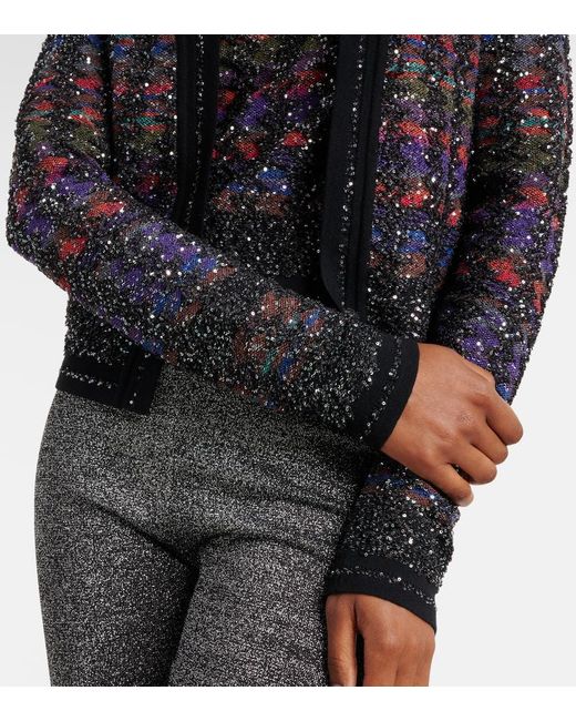 Missoni Black Sequin-Embellished Cardigan