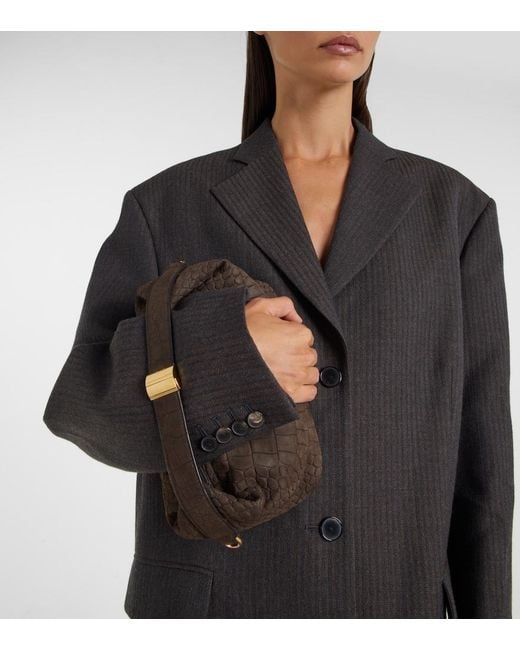 Calvin Klein Brown Andy Small Leather Shoulder Bag