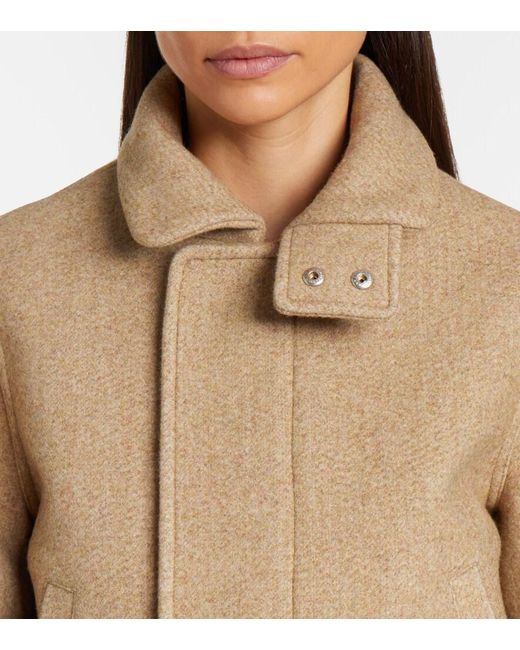 Victoria Beckham Natural Wool-Blend Jacket