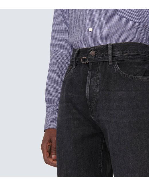 Acne Black 1991 Straight Jeans for men