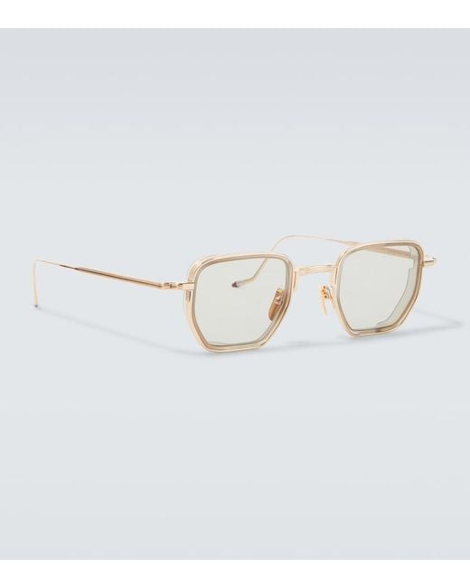 Jacques Marie Mage Metallic Atkins Square Sunglasses for men