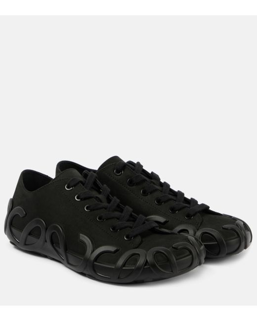Loewe Black Rise Leather Sneakers