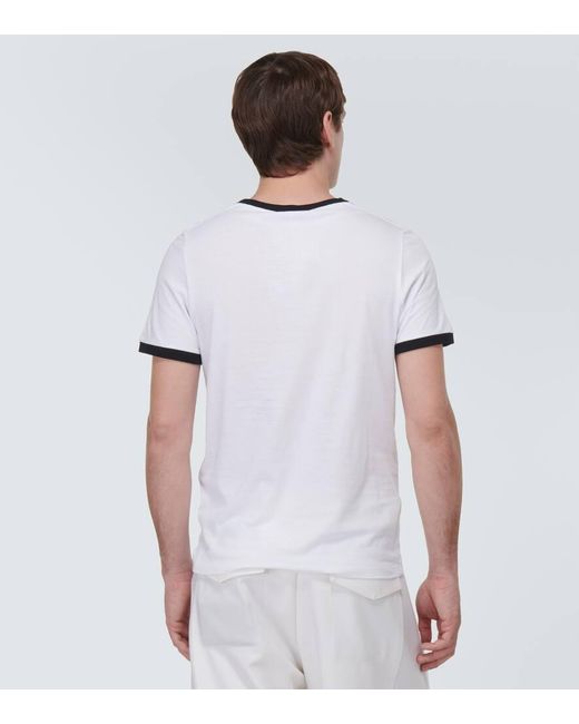 Loewe T-Shirt aus Baumwoll-Jersey in White für Herren