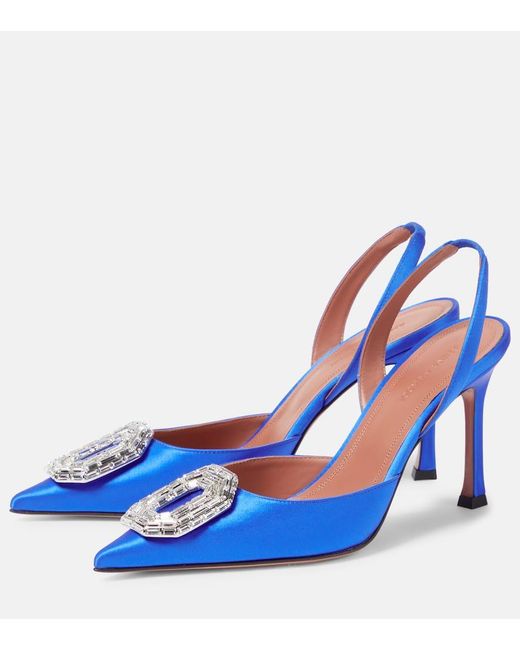 Pumps Slingback Camelia di AMINA MUADDI in Blue