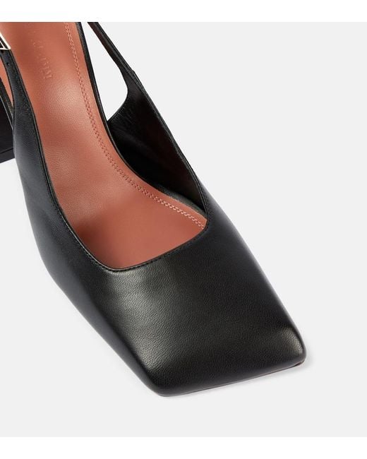 AMINA MUADDI Black Charlotte Slingback Heel