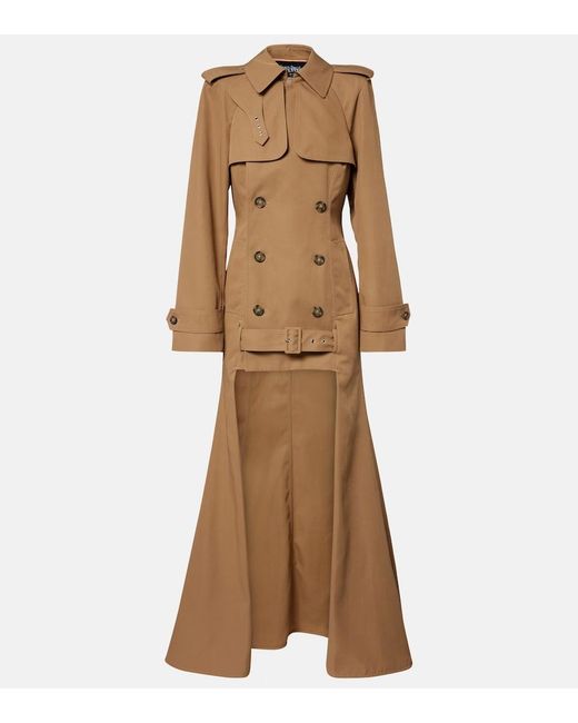Jean Paul Gaultier Natural Asymmetric Trench Coat