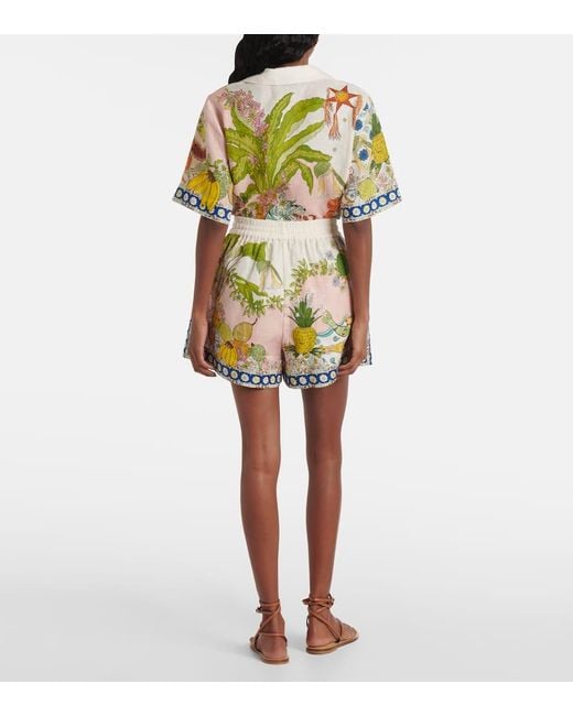 ALÉMAIS Multicolor Hazel Printed High-Rise Shorts