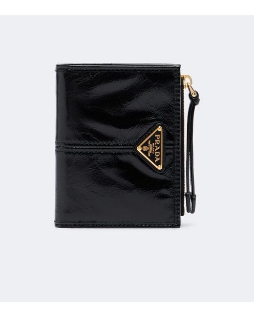 Prada Black Small Leather Wallet