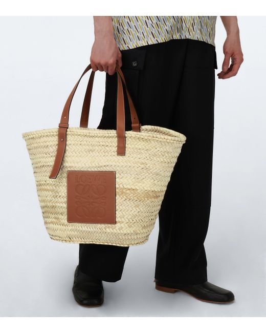 Cesta grande con Anagrama Loewe de Cuero de hombre | Lyst