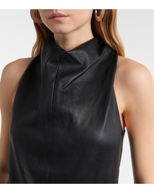 Stouls Black Aurea Leather Top