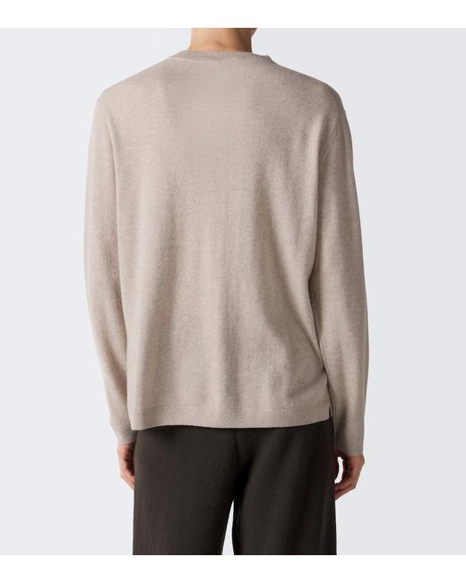 Lisa Yang Natural Mason Cashmere Sweater for men
