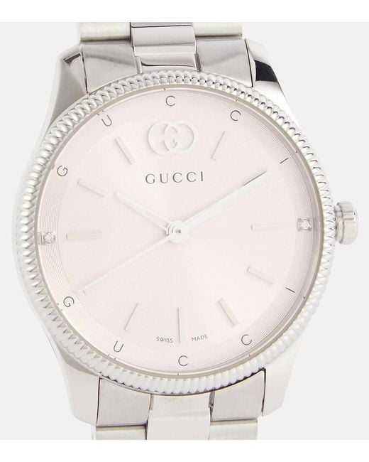 Reloj G-Timeless de 29 mm Gucci de color White