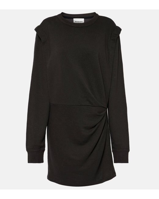 Robe Michaela en coton melange Isabel Marant en coloris Black