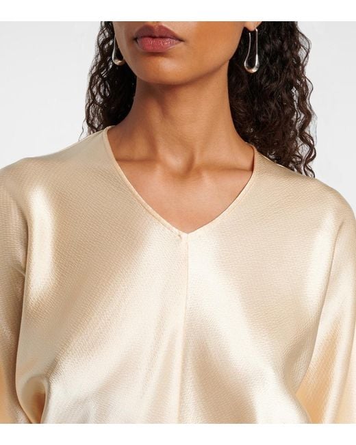 FFORME Natural Gemma Satin Top