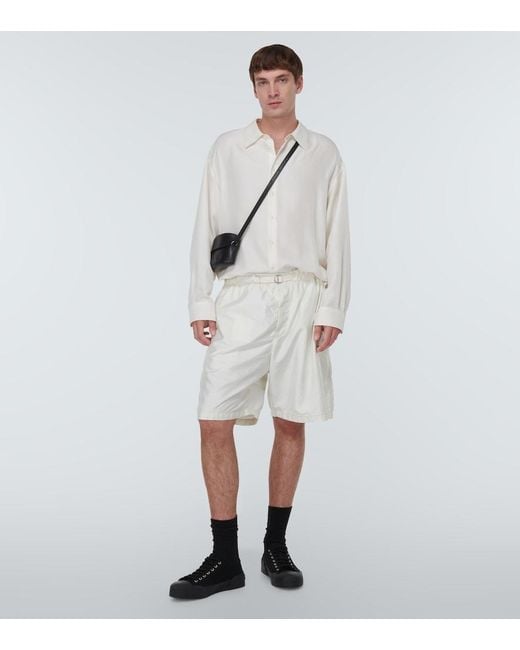 Jil Sander White Technical Shorts for men