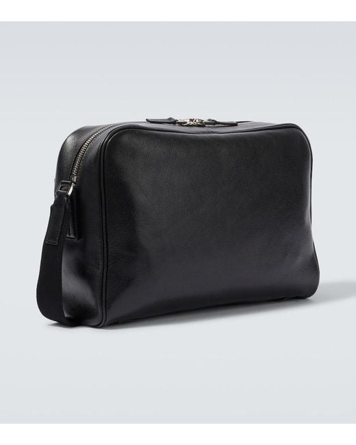 Bolso Cruzado De Piel Tom Ford de hombre de color Black