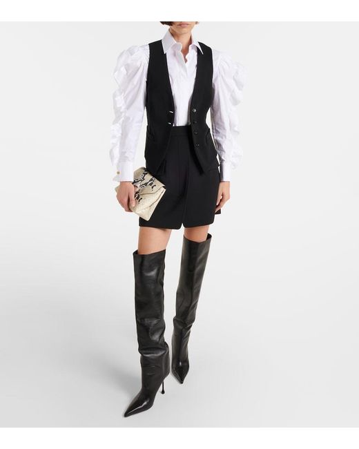 Max Mara Black 'Kiwi' Jersey Vest
