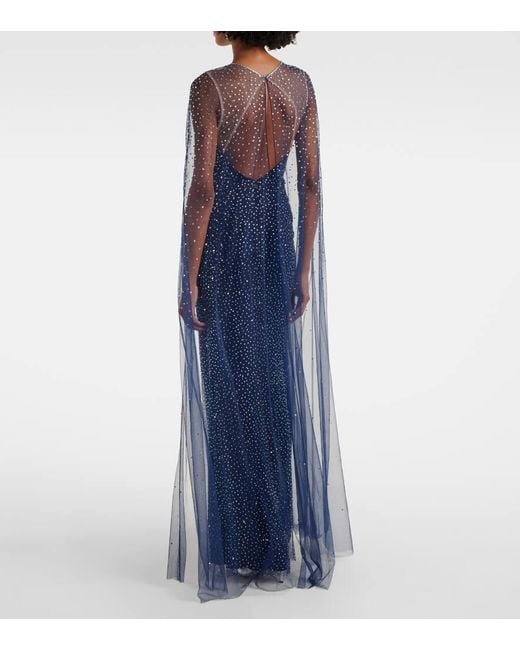 Jenny Packham Blue Robe Mabel Mit Kristallen