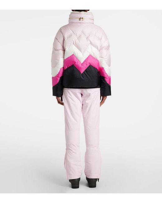 Giacca Da Sci Vanja A Zig-Zag di Bogner in Pink