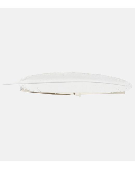 Ann Demeulemeester White Noucky Leather Bandeau Top