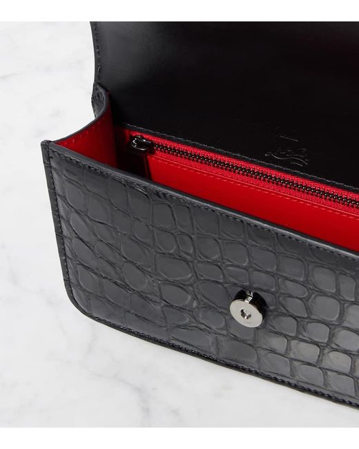 Bolso Loubi54 De Piel Grabada Christian Louboutin de color Black
