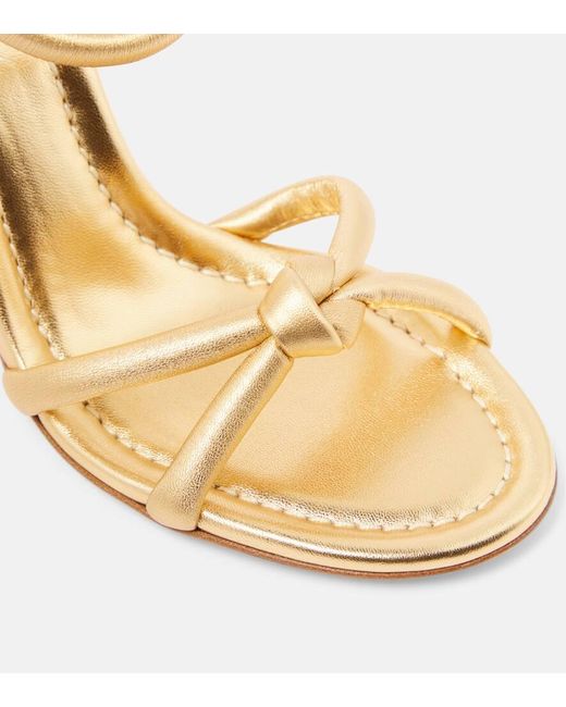 Gianvito Rossi Sandalen Cassis Aus Metallic-Leder