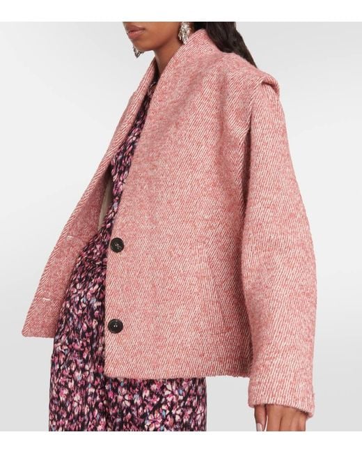 Giacca Drogo in boucle di Isabel Marant in Pink