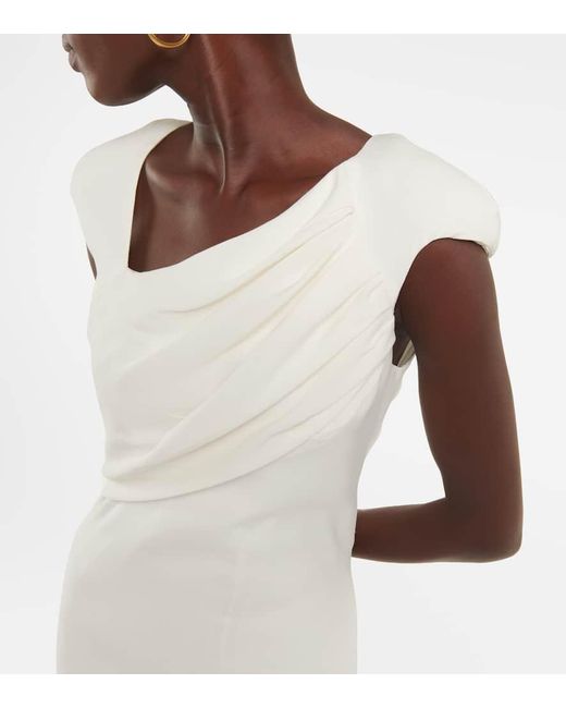 Tom Ford White Georgette Silk Gown
