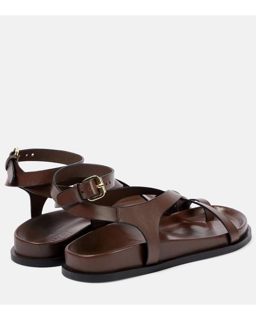 A.Emery Brown Jalen Slim Leather Sandals