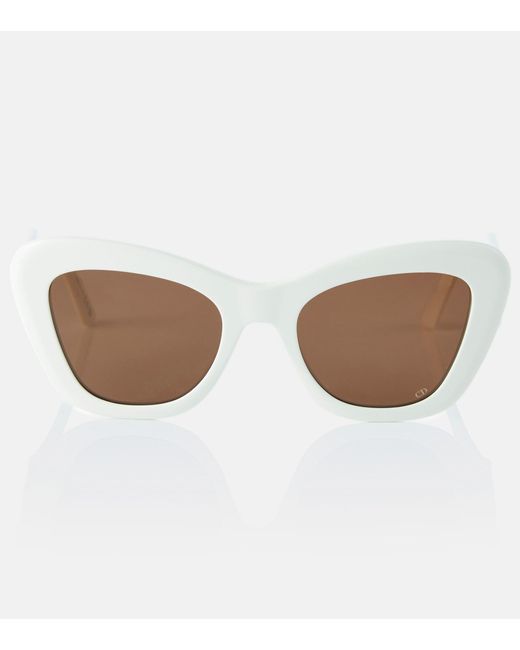 Dior White Diorbobby B1u Cat-eye Sunglasses