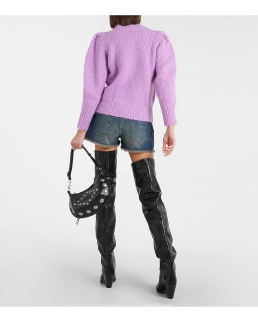 Isabel Marant Pink Emma Mohair-blend Sweater
