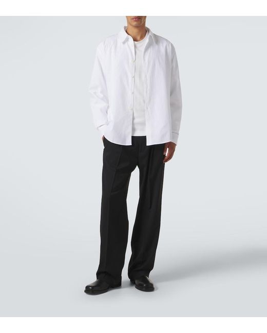 Our Legacy Black Slack Virgin Wool Straight Pants for men