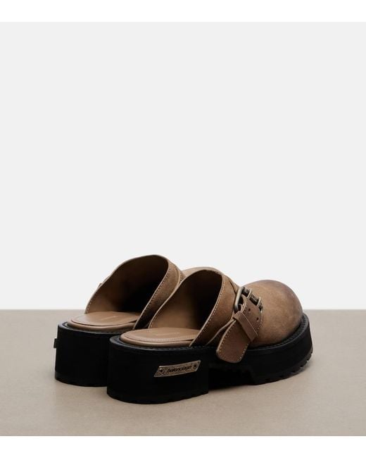 Balenciaga Brown Venom Leather Mules