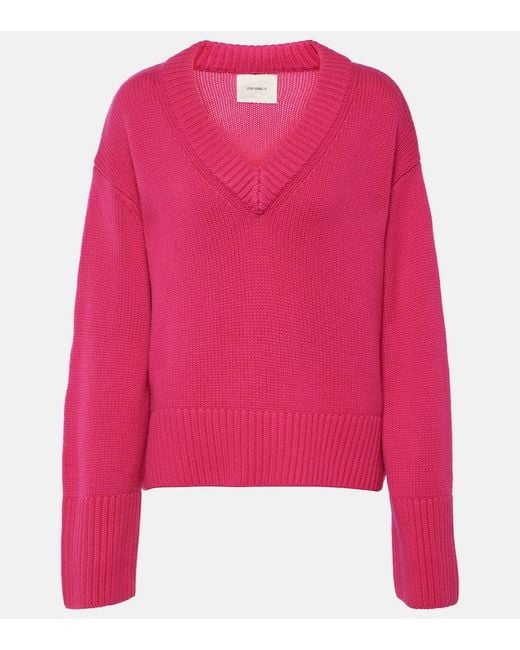 Lisa Yang Pink Aletta Cashmere Sweater