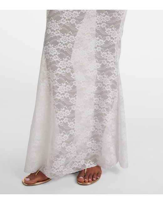 Bananhot White Maxirock Rona Aus Spitze