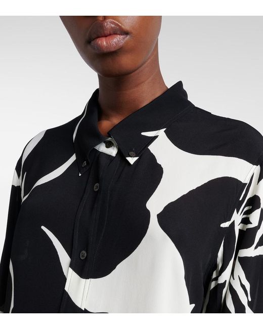 Dries Van Noten Black Printed Shirt