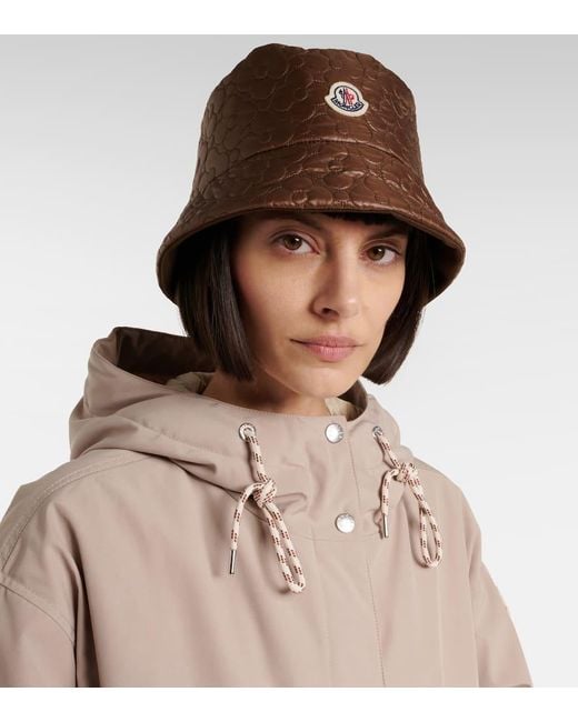 Moncler Brown Padded Reversible Bucket Hat