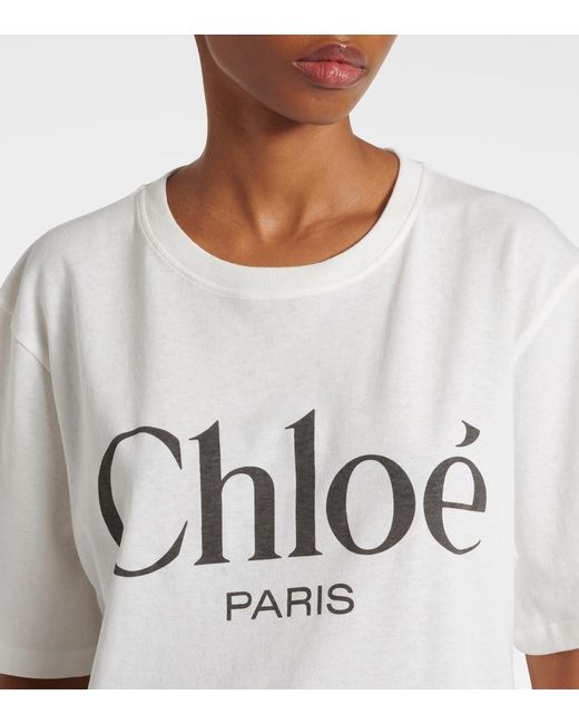 Chloé White Chic Mini T-Shirt For Spring/Summer 2025