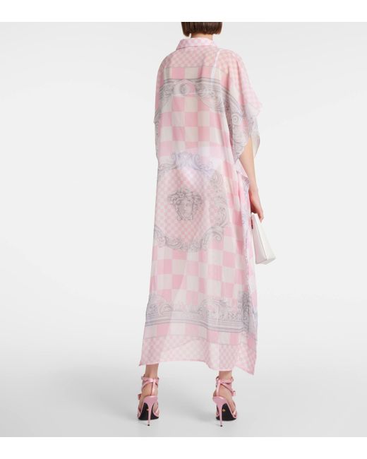 Robe de plage Medusa Contrasto Versace en coloris Pink