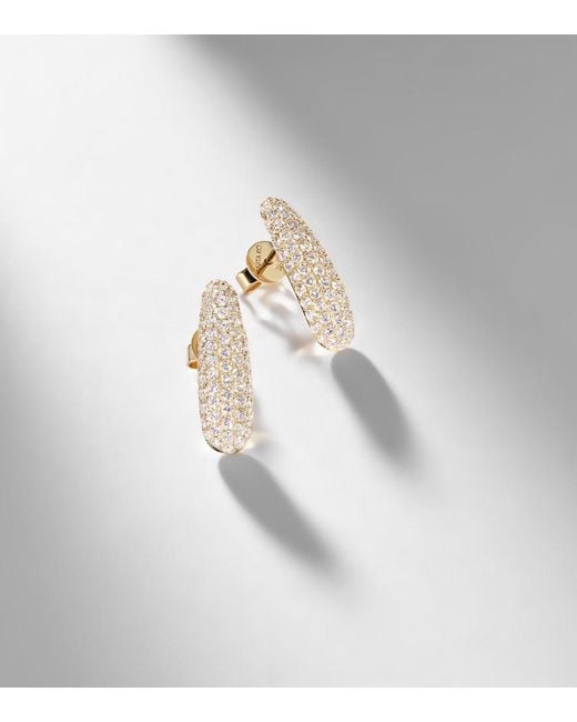 Anita Ko White Claire Petite 18Kt Earrings With Diamonds