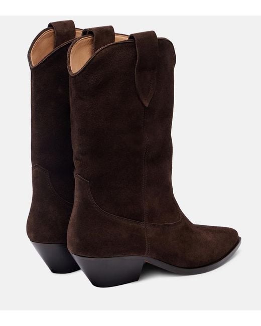 Isabel Marant Brown Duerto Suede Ankle Boots