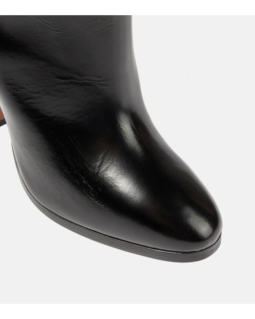Vivienne Westwood Red Midas Printed Leather Knee-high Boots