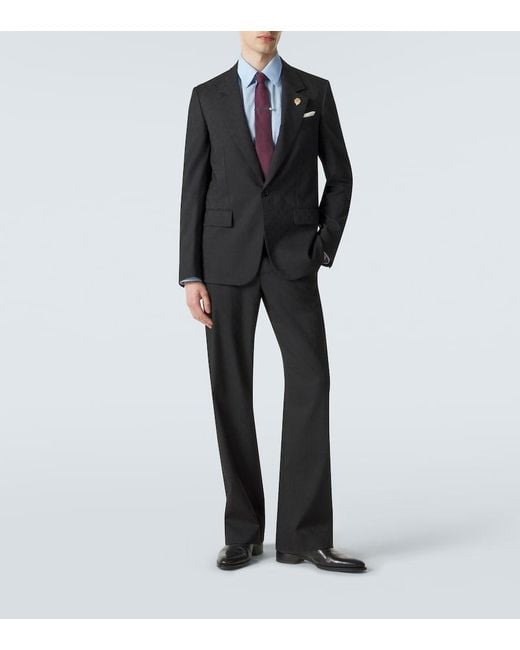 Gucci Black Gg Suit Jacket for men