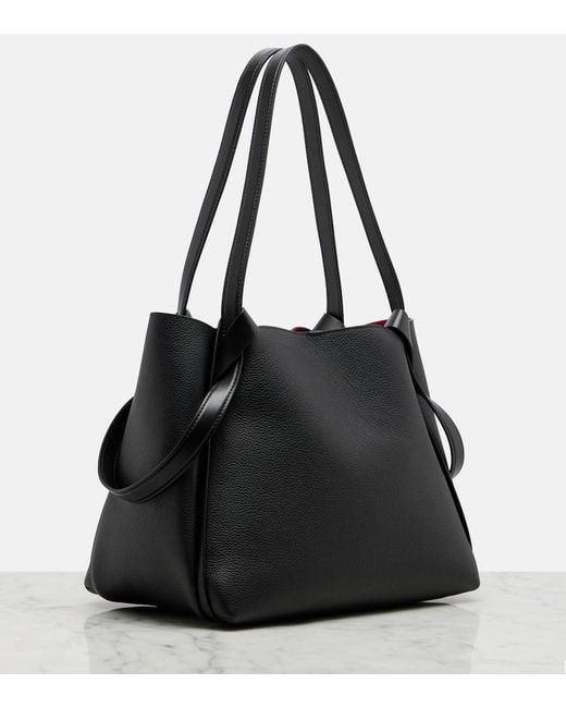 Christian Louboutin Black Bettina Small Leather Tote Bag