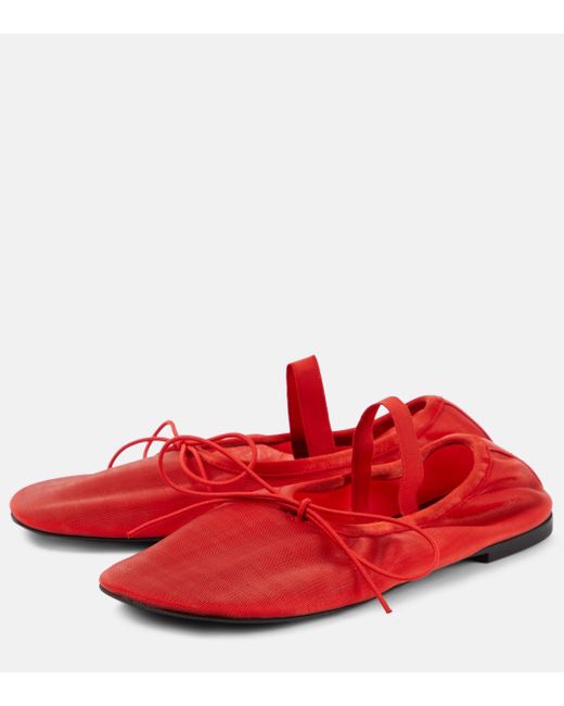 Ballerines Glove en resille Proenza Schouler en coloris Red