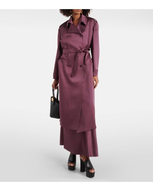 Trench-coat Novalis Raisin Aseel Blazé Milano en coloris Purple